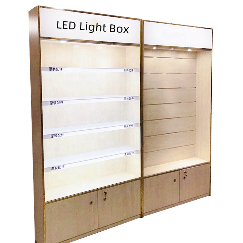 Phone Accessories Cabinet - خزانة عرض عصرية مخصصة للمتاجر لعرض