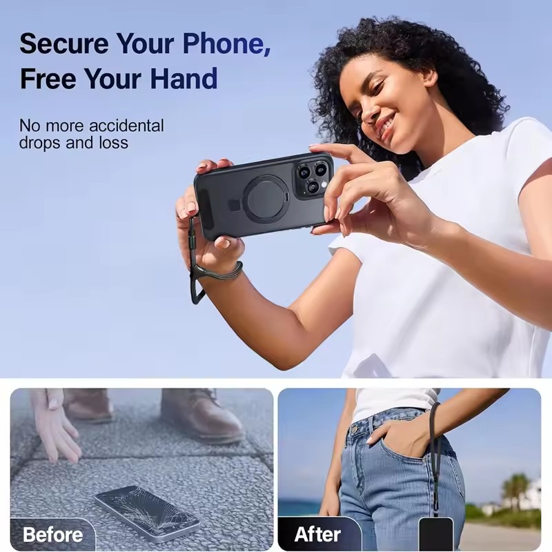 حزام هاتف محمول عالمي مضاد للف - مراجعة Lanyard Phone Strap وسعره