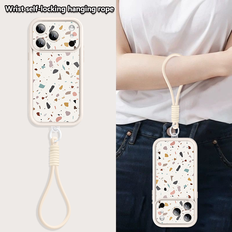 غطاء هاتف مع حزام معصم لآيفون  - مراجعة Lanyard Phone Strap وسعره