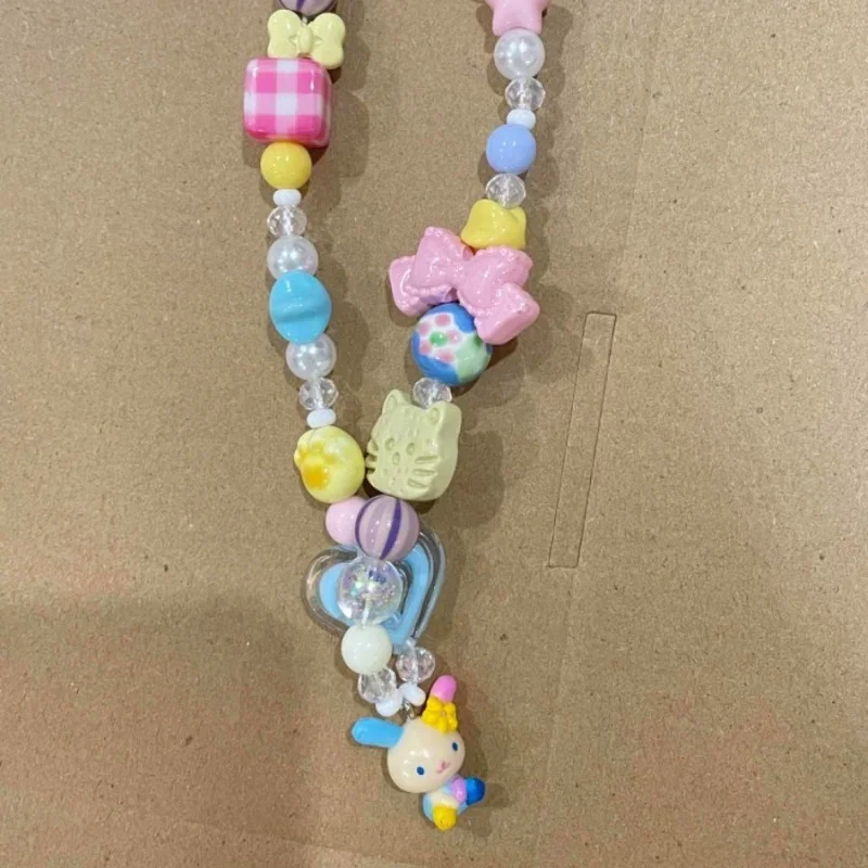 تعليقة هاتف كرتونية ملونة بخرز - مراجعة Phone Accessories Beads وسعره