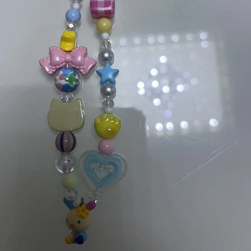 تعليقة هاتف كرتونية ملونة بخرز - مراجعة Phone Accessories Beads وسعره