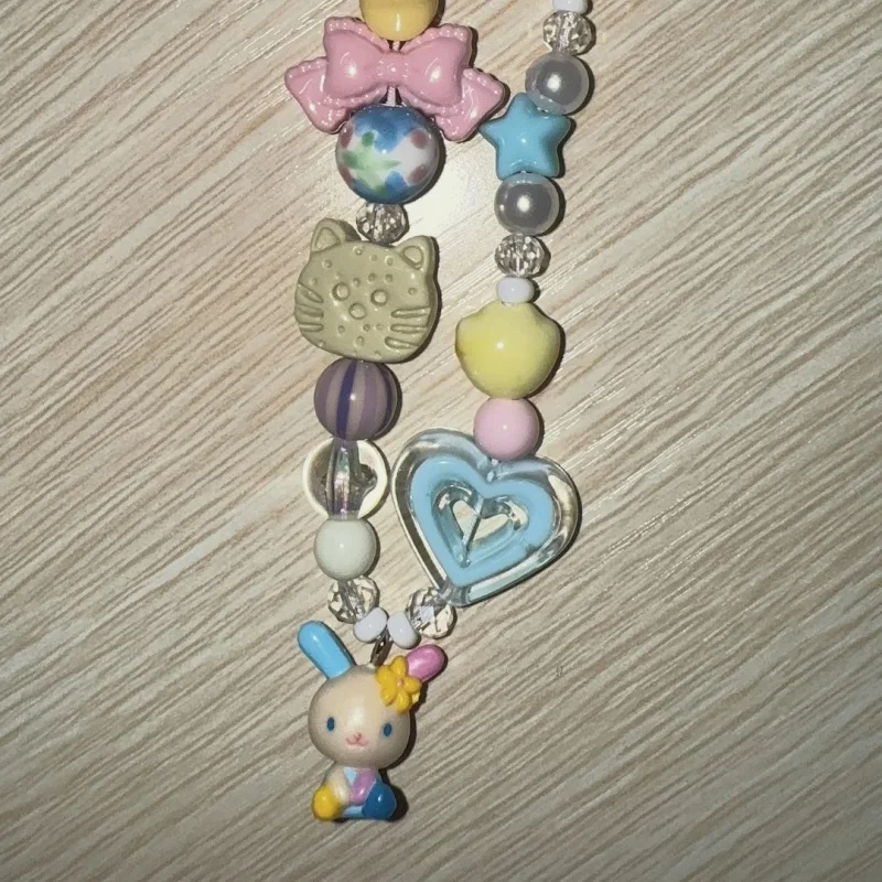تعليقة هاتف كرتونية ملونة بخرز - مراجعة Phone Accessories Beads وسعره
