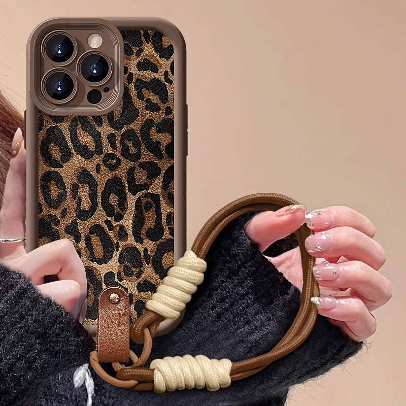 جراب هاتف بتصميم جلد الفهد مع  - مراجعة Lanyard Phone Strap وسعره