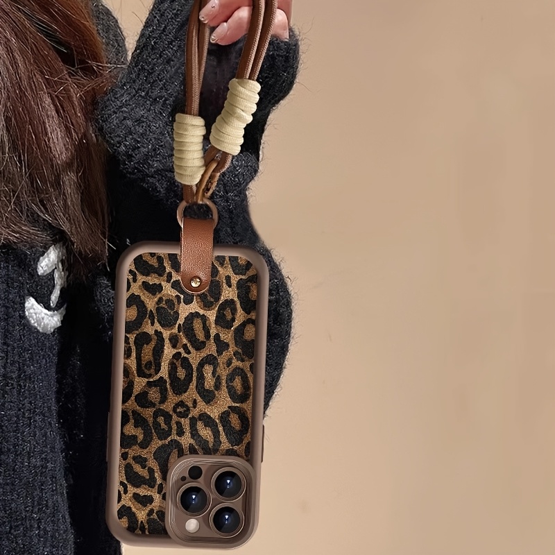 جراب هاتف بتصميم جلد الفهد مع  - مراجعة Lanyard Phone Strap وسعره