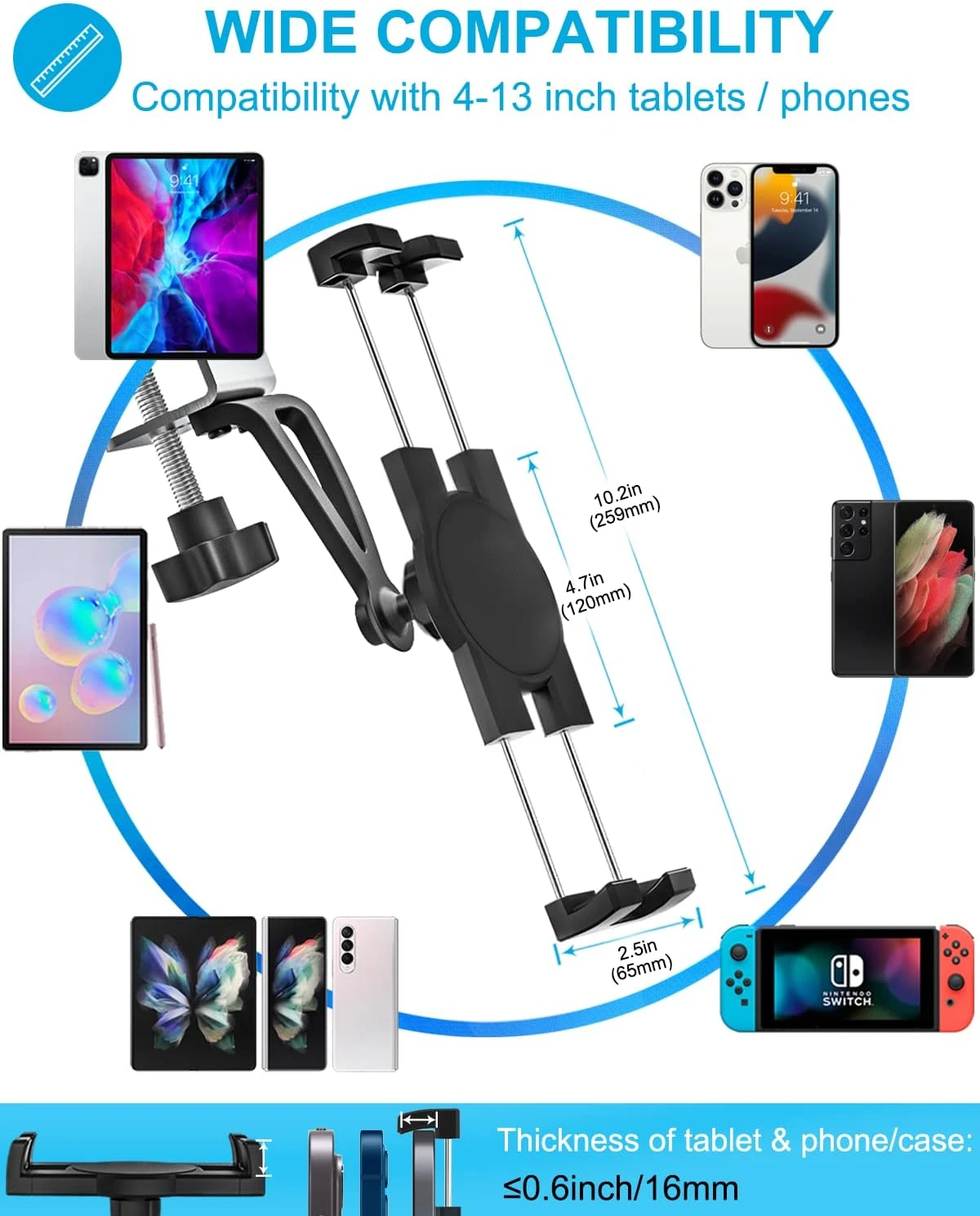 حامل هاتف لوحي عالمي للمطبخ تح - مراجعة Phone Accessories Cabinet وسعره